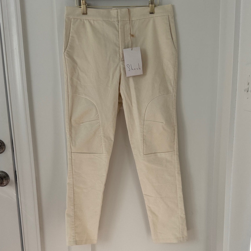 NWT Shosh Fitted Off White Pants Size 2